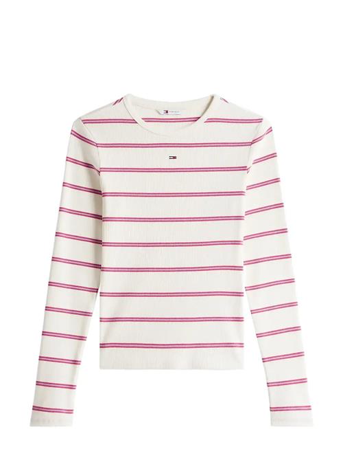 Tjw Slim Essential Rib Ls Tommy Jeans Pink