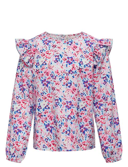 Kogveneda L/S Frill Top Ptm Kids Only Patterned