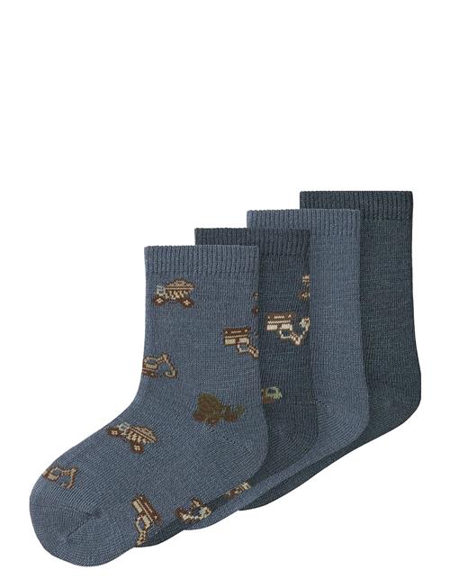 Nmmwak Wo/Bl 4P Sock Name It Blue