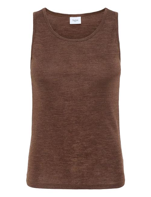 Garimasz Wool Tank Top Saint Tropez Brown