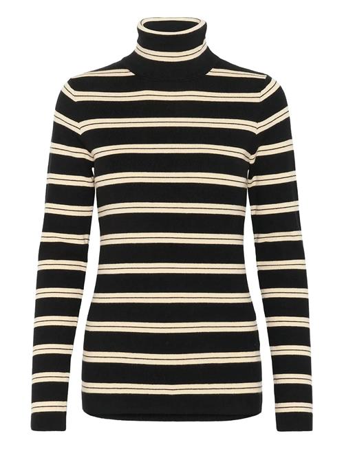 Slspina Stri Ped Rollneck Soaked In Luxury Black