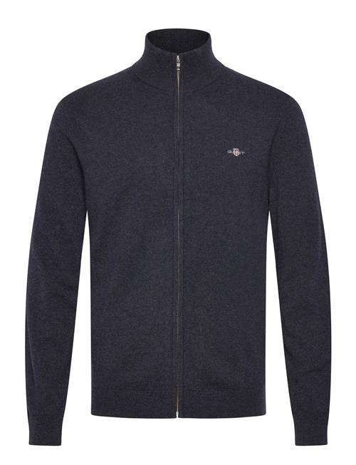 Extrafine Lambswool Zip Cardigan GANT Navy