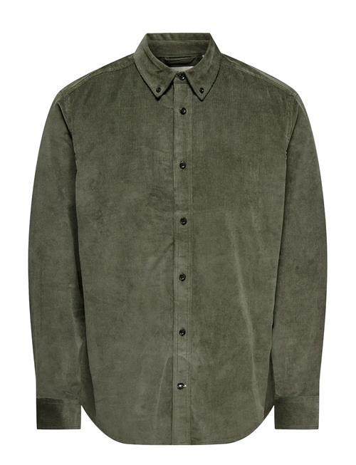 Onsmichael 18W Reg Cord Stretch Ls Noos ONLY & SONS Green