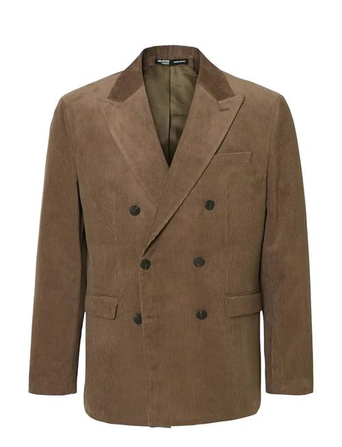 Slhreg-Duca Corduroy Db Peak Blz Selected Brown