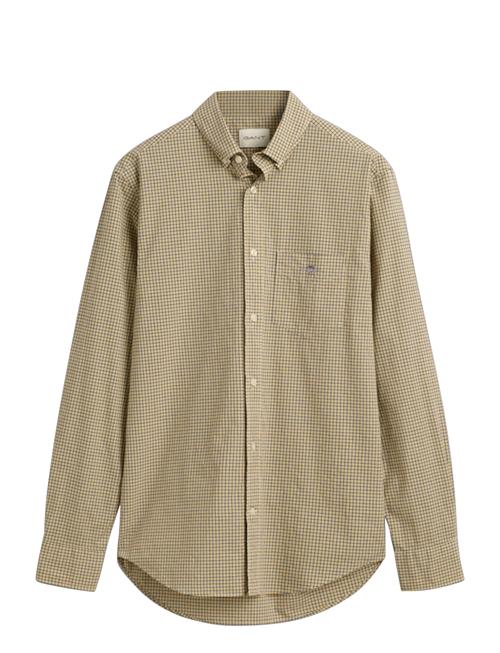 Reg Poplin Micro Check Shirt GANT Yellow