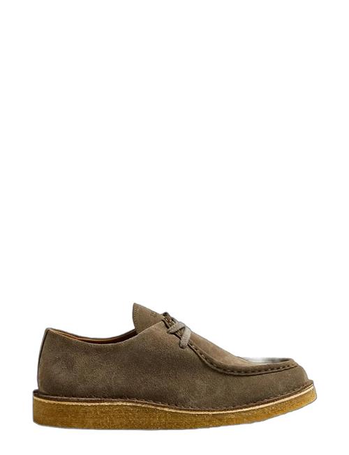 Slhchristian Suede Wedge Moc-Toe Shoe Selected Beige