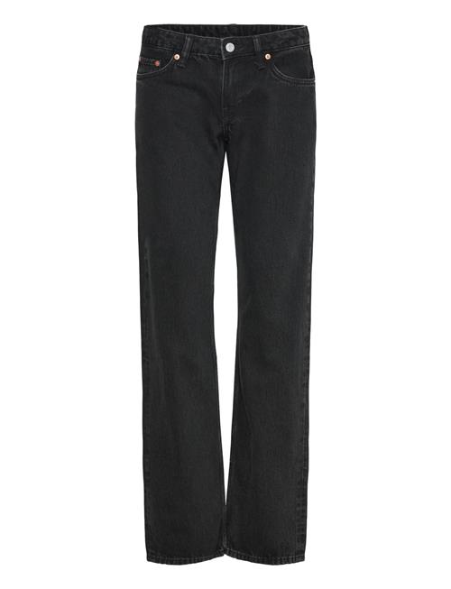 Arrow Low Rise Regular Straight Leg Jeans Weekday Black