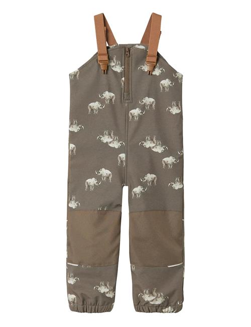 Nmmalfa08 Softshell Bib Pant Aop Fo Name It Khaki