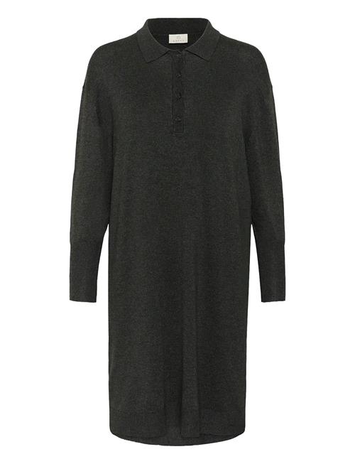 Kalizza Polo Knit Dress Kaffe Grey