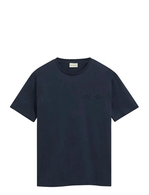 Reg Tonal Shield Ss T-Shirt GANT Blue
