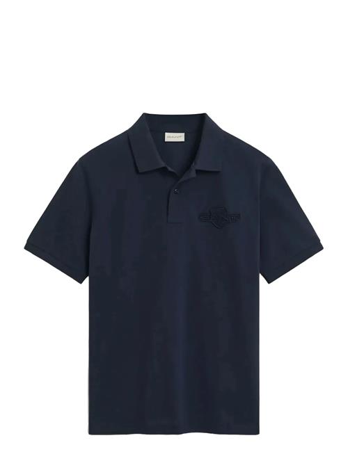 Reg Tonal Shield Ss Polo GANT Blue
