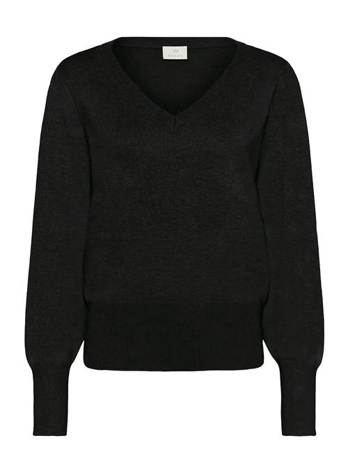 Kal V-Neck Pullover Kaffe Black