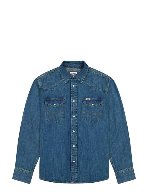 Western Shirt Wrangler Blue