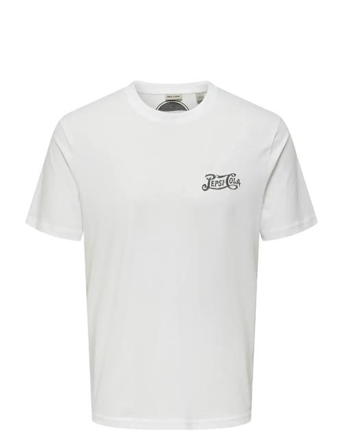 Onspepsi Life Reg Ss Lic Tee ONLY & SONS White