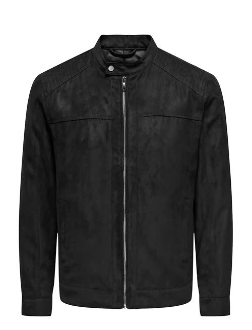 Onsmike Fake Suede Jacket Otw ONLY & SONS Black