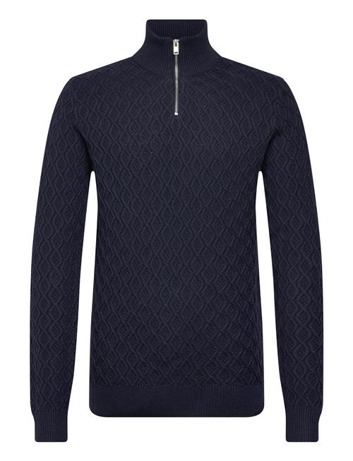 Recycle Structure Knit 1/2 Ziprecycle Structure Knit 1/2 Zip Lindbergh Navy