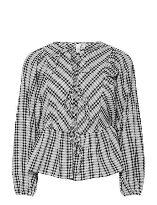 Yascelli Ls Tie Top YAS Grey