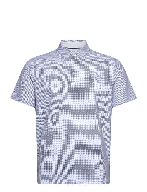 Dimensional Pete Tee Twill Print Polo Original Penguin Golf Blue