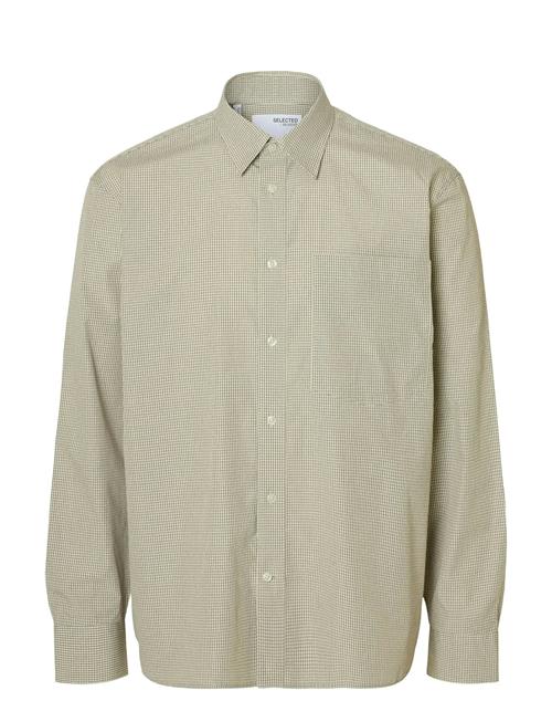 Slhrlxlarry Ls Shirt Selected Beige