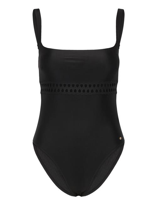 Eyelet Swimsuit BOSS Black