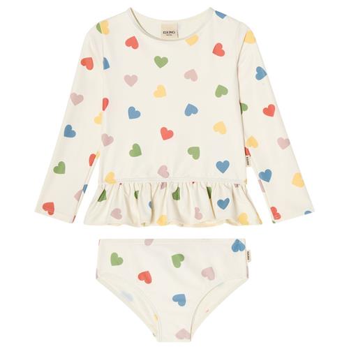 Kuling Florence UV-sæt Rainbow Hearts 98/104 cm  Hvid  98/104 cm  kvinde
