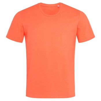 Stedman Clive Relaxed Men Crew Neck Abrikos ringspundet bomuld Small Herre