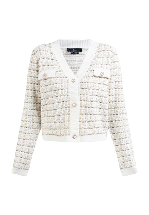 faina Cardigan  guld / hvid