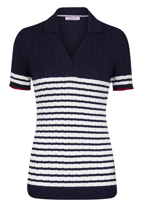 Felix Hardy Pullover  navy / bordeaux / hvid