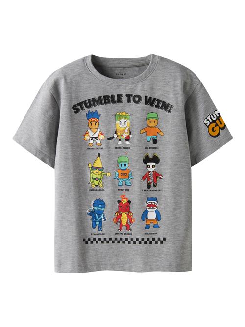 Se NAME IT T-shirt Stuff Stumbel Box Grey Melange hos SmartKidz