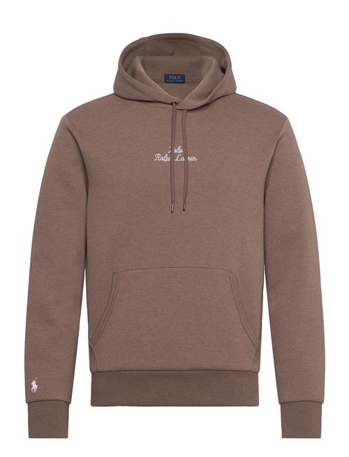 Se Logo Double-Knit Hoodie Polo Ralph Lauren Brown ved Booztlet