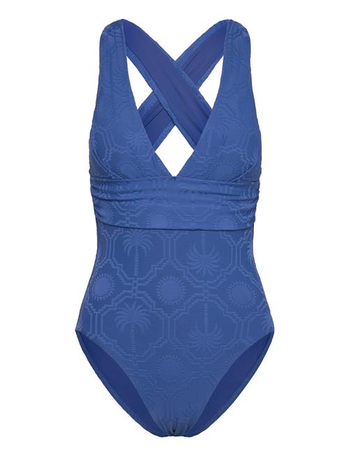 Oasis Cross Back Piece Seafolly Blue