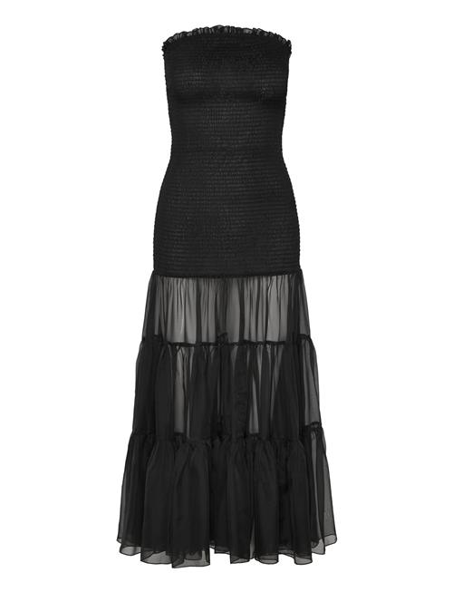 Se Azura Strapless Maxi Dress Bardot Black ved Booztlet