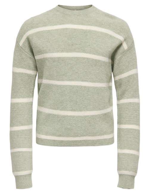 Kogfranca Short L/S Stripe Knt Noos Kids Only Green