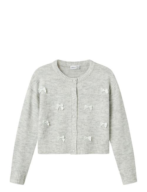 Nkfkarin Ls Knit Card Name It Grey