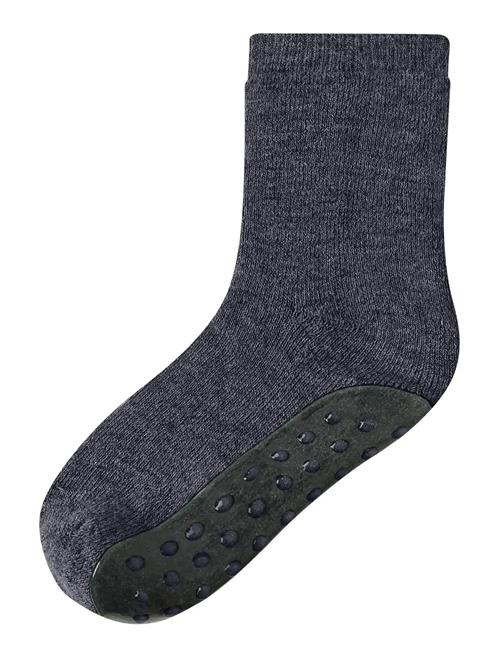 Nmmwaksi Wo/Bl Terry Sock Extra Non Skid Name It Navy