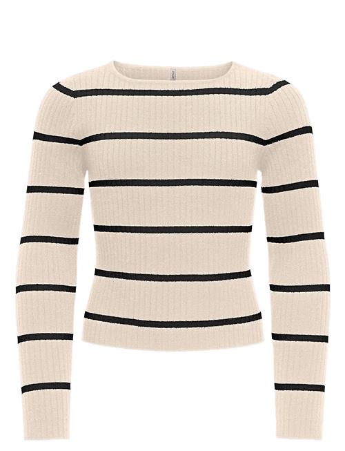 Kogibi Ls Rib Boatneck Cp Knt Kids Only Cream