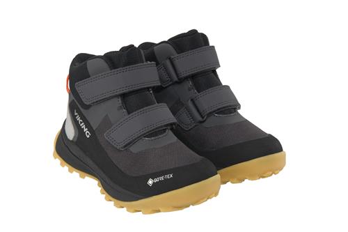 Viking Expower Mid GTX 2V Vandtætte Sko Black  Black 33 EU  Sort  33 EU  Unisex