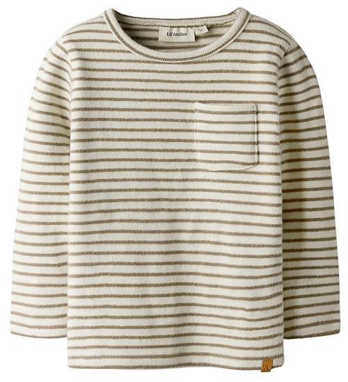 Lil Atelier Bluse - Slim - NmmThoro - Turtledove/Sepia Tint
