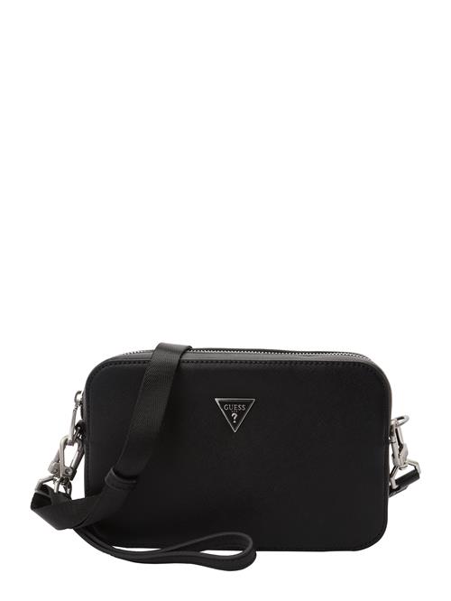 GUESS Skuldertaske 'MILANO MINI CAMENRA BAG'  sort
