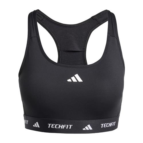 ADIDAS PERFORMANCE Sports-BH 'TECHFIT'  sort / hvid