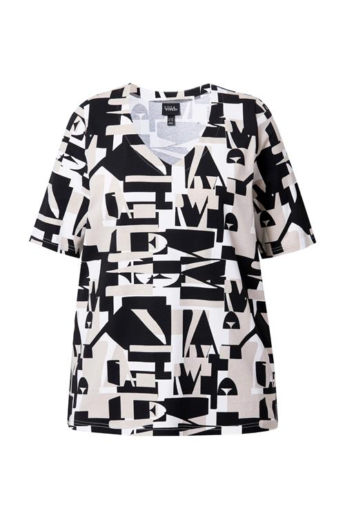 Ulla Popken Shirts  creme / sort / hvid