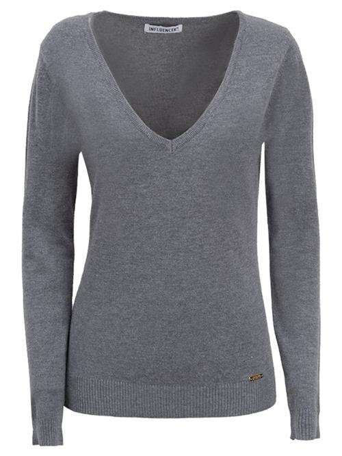 Influencer Pullover  grå
