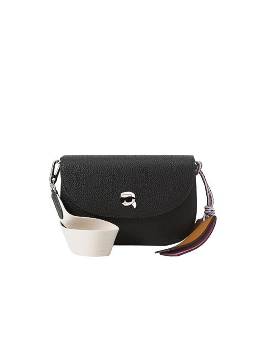 Karl Lagerfeld Skuldertaske 'IKON'  sort / hvid