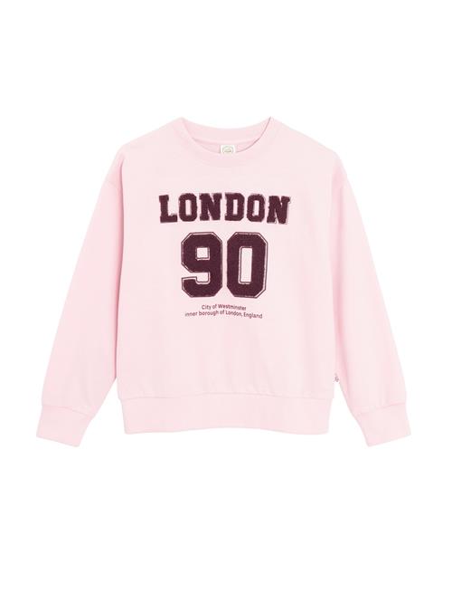 Cool Club Sweatshirt  aubergine / lyserød