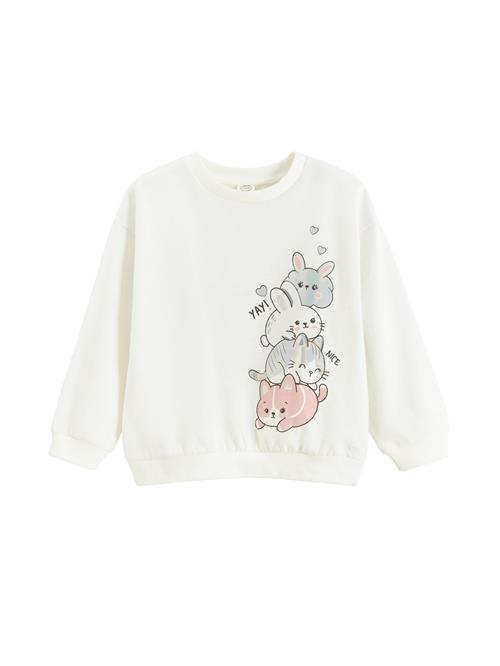 Cool Club Sweatshirt  beige / lysegrå / hvid