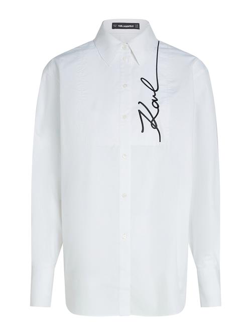 Karl Lagerfeld Bluse  sort / hvid