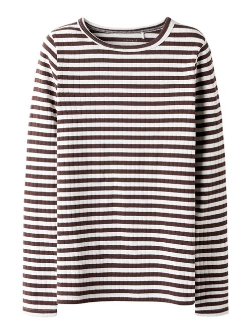 NAME IT Bluser & t-shirts  brun / hvid