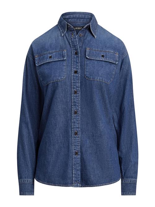 Lauren Ralph Lauren Bluse 'MESGART'  blue denim