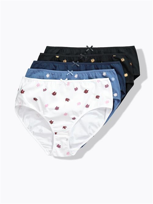Ulla Popken Slip  azur / mørkeblå / sort / hvid