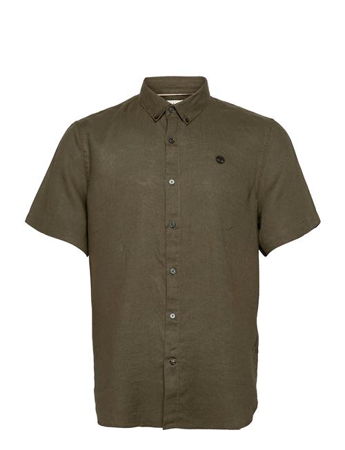 Linen Short Sleeve Shirt Timberland Brown